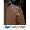 imageTACVASEN Mens Lightweight Jacket Spring Bomber Fall Windbreaker Casual Stylish Coats with Pockets05 Brown