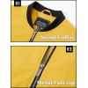 imageTACVASEN Mens Lightweight Jacket Spring Bomber Fall Windbreaker Casual Stylish Coats with Pockets06 Tyellow