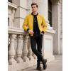 imageTACVASEN Mens Lightweight Jacket Spring Bomber Fall Windbreaker Casual Stylish Coats with Pockets06 Tyellow