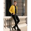 imageTACVASEN Mens Lightweight Jacket Spring Bomber Fall Windbreaker Casual Stylish Coats with Pockets06 Tyellow