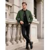 imageTACVASEN Mens Lightweight Jacket Spring Bomber Fall Windbreaker Casual Stylish Coats with Pockets07 Army Green