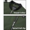 imageTACVASEN Mens Lightweight Jacket Spring Bomber Fall Windbreaker Casual Stylish Coats with Pockets07 Army Green