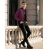 imageTACVASEN Mens Lightweight Jacket Spring Bomber Fall Windbreaker Casual Stylish Coats with Pockets08 Wine Red