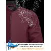 imageTACVASEN Mens Lightweight Jacket Spring Bomber Fall Windbreaker Casual Stylish Coats with Pockets08 Wine Red