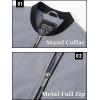 imageTACVASEN Mens Lightweight Jacket Spring Bomber Fall Windbreaker Casual Stylish Coats with Pockets09 Light Grey