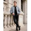 imageTACVASEN Mens Lightweight Jacket Spring Bomber Fall Windbreaker Casual Stylish Coats with Pockets09 Light Grey