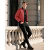 imageTACVASEN Mens Lightweight Jacket Spring Bomber Fall Windbreaker Casual Stylish Coats with Pockets10 Orange Red