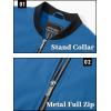 imageTACVASEN Mens Lightweight Jacket Spring Bomber Fall Windbreaker Casual Stylish Coats with Pockets11 Blue Green