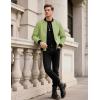 imageTACVASEN Mens Lightweight Jacket Spring Bomber Fall Windbreaker Casual Stylish Coats with Pockets13 Olive Green