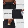 imageTACVASEN Mens Warm Sweatpants Winter Fleece Lined Water Resistant Pants Straight Leg with Zipper Pockets for RunningBlack