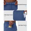 imageTACVASEN Mens Warm Sweatpants Winter Fleece Lined Water Resistant Pants Straight Leg with Zipper Pockets for RunningBlue Gray