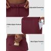 imageTACVASEN Mens Warm Sweatpants Winter Fleece Lined Water Resistant Pants Straight Leg with Zipper Pockets for RunningBurgundy