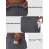 imageTACVASEN Mens Warm Sweatpants Winter Fleece Lined Water Resistant Pants Straight Leg with Zipper Pockets for RunningDark Gray