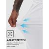 imageTACVASEN Mens Warm Sweatpants Winter Fleece Lined Water Resistant Pants Straight Leg with Zipper Pockets for RunningWhite