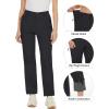 imageTACVASEN Winter Pants Women Warm Outdoor Hiking Snow Ski Pants Fleece Sports Hiking Pants Insulated Pants with Zipper Pockets
