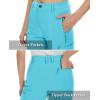 imageTACVASEN Women Snow Pants Windproof Insulated Outdoor Fleece Hiking Pants Water Resistant Winter Softshell Snowboard Pants Ice Blue