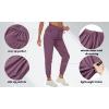 imageTACVASEN Womens Athletic Pants Lightweight Running Active Hiking Sportswear Pant Outdoor Sports Gym Sweatpants Purple Red