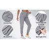 imageTACVASEN Womens Athletic Pants Stretchy Activewear Running Comfortable Light Grey 2XL