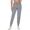 imageTACVASEN Womens Athletic Pants Stretchy Activewear Running Comfortable Light Grey 2XL