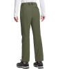 imageTACVASEN Womens Fleece Lined Hiking Pants Warm Windproof Softshell Outdoor Winter Snow Ski Pants with Zipper PocketsArmy Green