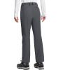 imageTACVASEN Womens Fleece Lined Hiking Pants Warm Windproof Softshell Outdoor Winter Snow Ski Pants with Zipper PocketsDark Grey
