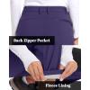 imageTACVASEN Womens Fleece Lined Hiking Pants Warm Windproof Softshell Outdoor Winter Snow Ski Pants with Zipper PocketsDark Purple