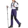 imageTACVASEN Womens Fleece Lined Hiking Pants Warm Windproof Softshell Outdoor Winter Snow Ski Pants with Zipper PocketsDark Purple