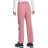 imageTACVASEN Womens Fleece Lined Hiking Pants Warm Windproof Softshell Outdoor Winter Snow Ski Pants with Zipper PocketsGrey Pink