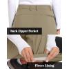 imageTACVASEN Womens Fleece Lined Hiking Pants Warm Windproof Softshell Outdoor Winter Snow Ski Pants with Zipper PocketsKhaki