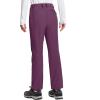 imageTACVASEN Womens Fleece Lined Hiking Pants Warm Windproof Softshell Outdoor Winter Snow Ski Pants with Zipper PocketsPurple
