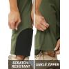 imageTACVASEN Womens Hiking Pants Fleece Lined Winter Snow Ski Pants Water Resistant Insulated Pants ScratchResistantArmy Green