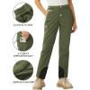 imageTACVASEN Womens Hiking Pants Fleece Lined Winter Snow Ski Pants Water Resistant Insulated Pants ScratchResistantArmy Green