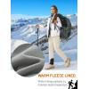 imageTACVASEN Womens Hiking Pants Fleece Lined Winter Snow Ski Pants Water Resistant Insulated Pants ScratchResistantBeige