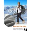 imageTACVASEN Womens Hiking Pants Fleece Lined Winter Snow Ski Pants Water Resistant Insulated Pants ScratchResistantBlack