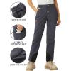 imageTACVASEN Womens Hiking Pants Fleece Lined Winter Snow Ski Pants Water Resistant Insulated Pants ScratchResistantDark Grey