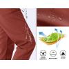imageTACVASEN Womens Hiking Pants Fleece Lined Winter Snow Ski Pants Water Resistant Insulated Pants ScratchResistantDark Orange