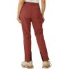 imageTACVASEN Womens Hiking Pants Fleece Lined Winter Snow Ski Pants Water Resistant Insulated Pants ScratchResistantDark Orange