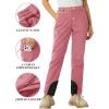 imageTACVASEN Womens Hiking Pants Fleece Lined Winter Snow Ski Pants Water Resistant Insulated Pants ScratchResistantGrey Pink