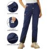 imageTACVASEN Womens Hiking Pants Fleece Lined Winter Snow Ski Pants Water Resistant Insulated Pants ScratchResistantNavy