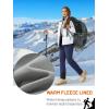 imageTACVASEN Womens Hiking Pants Fleece Lined Winter Snow Ski Pants Water Resistant Insulated Pants ScratchResistantNavy