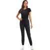 imageTACVASEN Womens Hiking Pants Quick Dry Climbing Training Trousers with Pockets Black 2XL