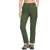 imageTACVASEN Womens Hiking Pants Warm Fleece Water Resistant Windproof Snow Ski Pants Army Green XL