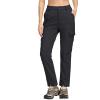 imageTACVASEN Womens Hiking Pants Warm Fleece Water Resistant Windproof Snow Ski Pants Black L