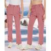 imageTACVASEN Womens Insulated Pants Winter Snow Ski Pants Fleece Lined Hiking Pants Softshell Pants Water Resistant Warm Skiing Pants