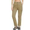 imageTACVASEN Womens Outdoor Fleece Lined Hiking Pants Windproof Snow Pants Work Pants Khaki S