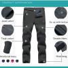 imageTACVASEN Womens Pants Winter Slim Fit Hiking Climbing Fleece Lined Soft Shell Dark gray 34