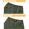 imageTACVASEN Womens PantsSkiing Hiking Thick Fleece Lining Softshell Pants Army Green 32
