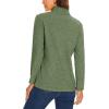 imageTACVASEN Womens Quarter Zip Pullover Sweatshirt Fleece Casual Long Sleeve Spring Fall Running Workout TopsArmy Green
