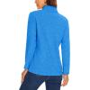 imageTACVASEN Womens Quarter Zip Pullover Sweatshirt Fleece Casual Long Sleeve Spring Fall Running Workout TopsSea Blue
