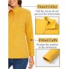 imageTACVASEN Womens Quarter Zip Pullover Sweatshirt Fleece Casual Long Sleeve Spring Fall Running Workout TopsTurmeric